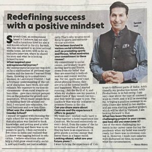 Redefining Success with a Positive Mindset- Sarvesh Goel’s Journey of Vision, Leadership and Impact img 1