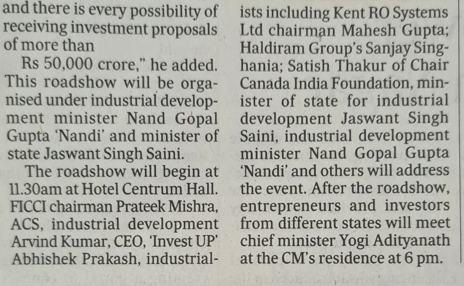 Lucknow road show img 1