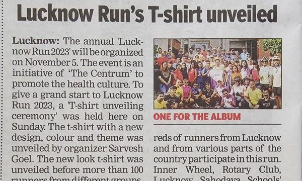 Lucknow Run's T-shirt Unveiled 2023 img