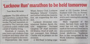 5th edition of Half Marathon-Lucknow Run img 1