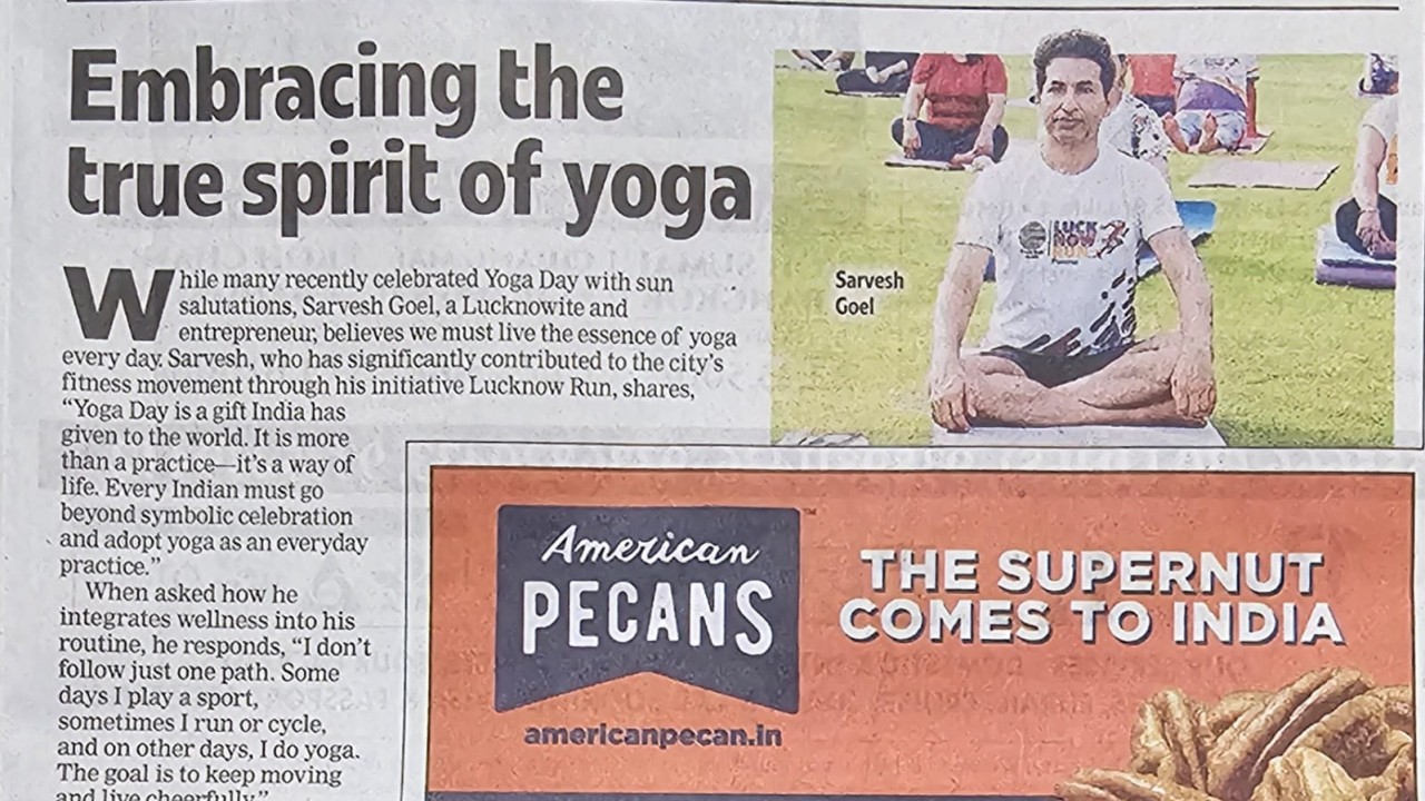Sarvesh Goel and The Centrum: Nurturing Wellness Through the Spirit of Yoga in Lucknow