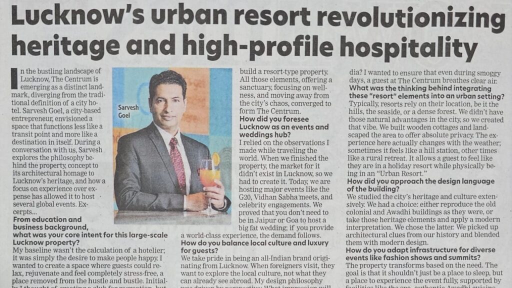 Sarvesh Goel Redefines Urban Hospitality img